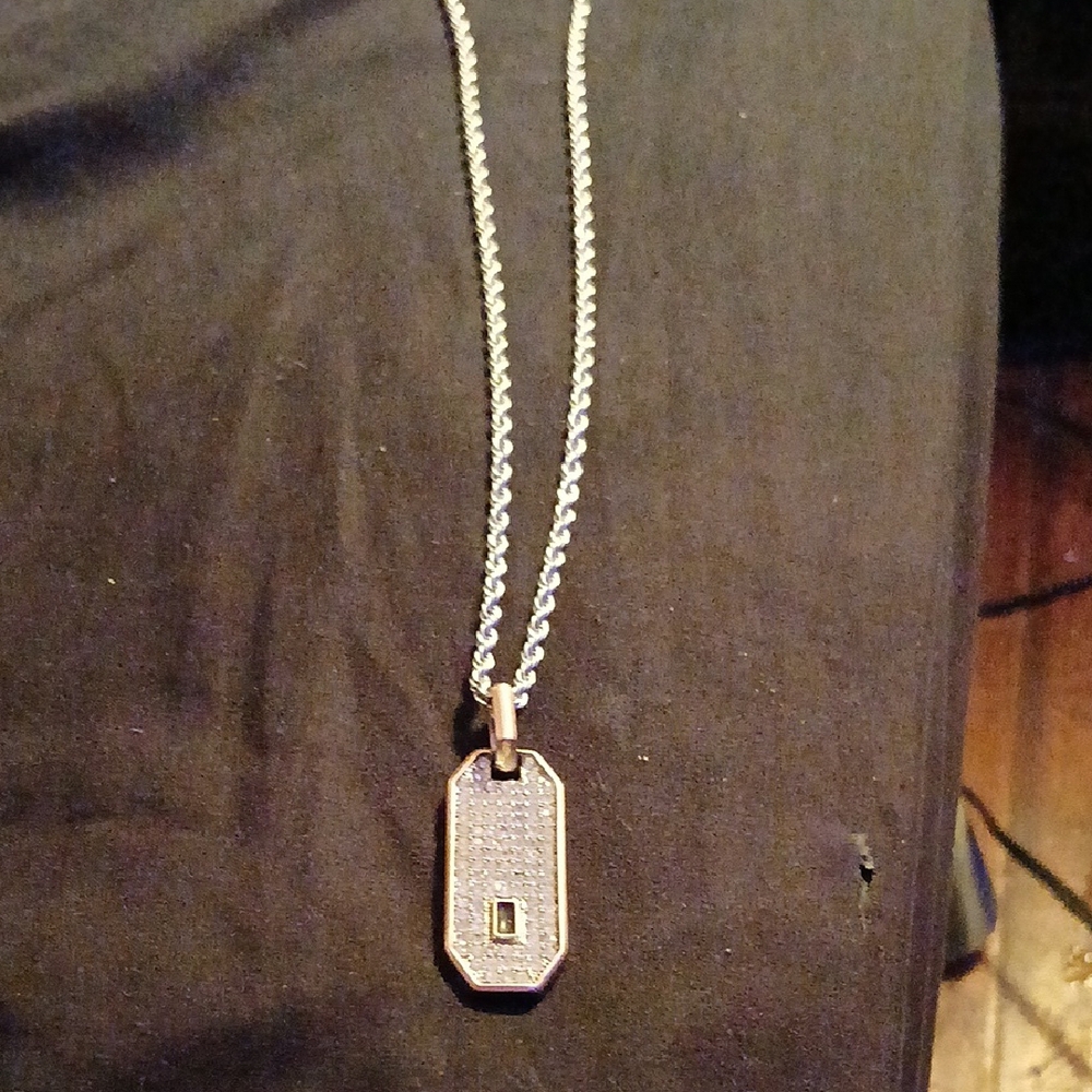 Silver Minimalist Jewelry Necklace with Simple Pendant